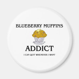 Aimant Addict aux muffins de bleuets