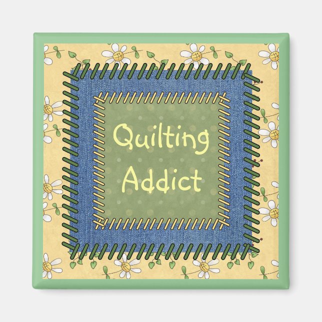 Aimant Addict Quilt Patchwork (Devant)