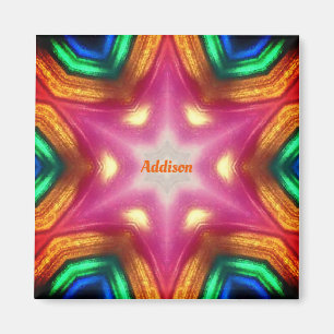 Aimant ADDISON ~ Motif Abstrait rayonnant ~