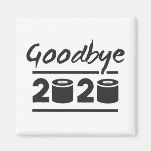 Aimant Adieu papier toilette 2020 - c’est fini