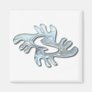 Aimant Adinkra-paix-verre