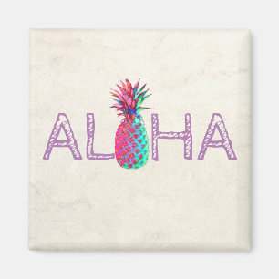 Aimant Adorable Aloha Hawaiian Pineappy