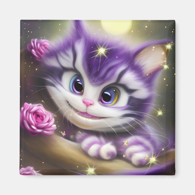 Aimant Adorable Cheshire Kitten (Devant)