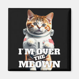 Aimant Adorable Cute Chat dans la combinaison spatiale