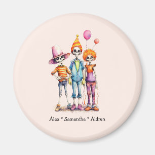 Aimant Adorable Pastel Zombie Trio - Jolie Halloween (3)