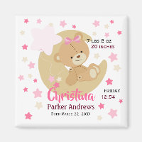Adorable Teddy Bear Baby Girl Stats de naissance