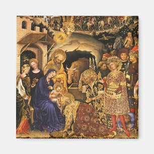 Aimant ADORATION DE MAGI Gentile Da Fabriano, Nativité