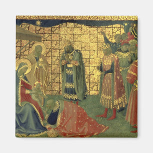 Aimant Adoration des Magi, détail d'un carreau de