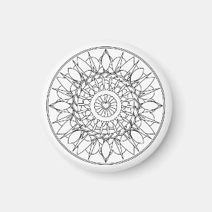 Aimant adulte de mandala de coloration