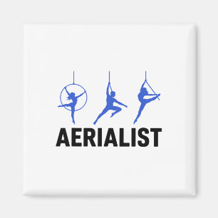 Aimant Aerialiste Yoga de soie aérienne Gymnastes Acrots