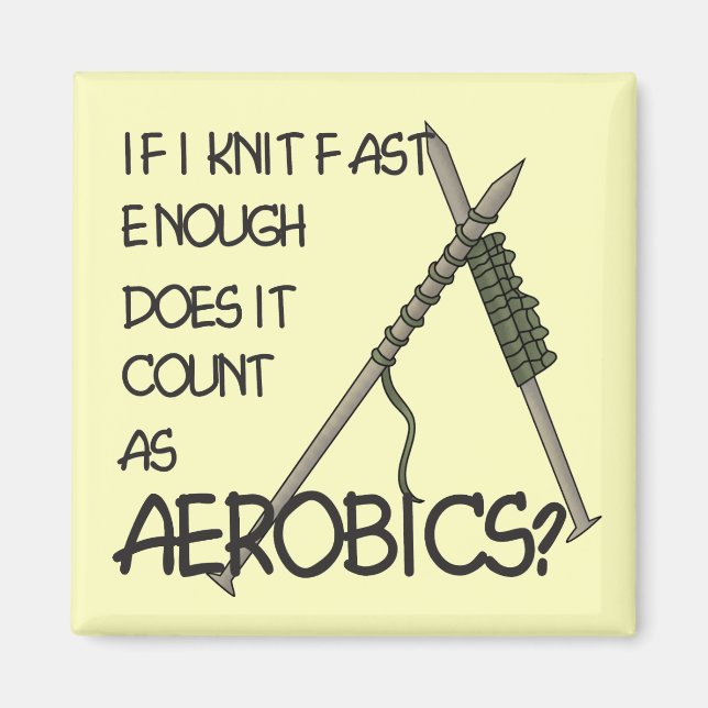 Aimant Aérobic tricot (Devant)