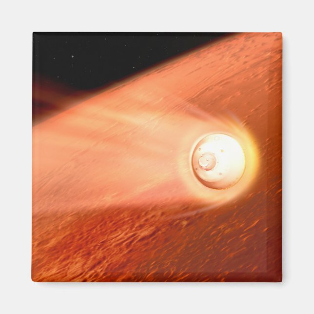 Aimant Aérocoque Avec Perpersévérance Rover Descente Vers (Devant)