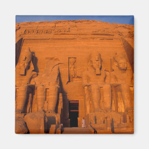 Aimant AF, Egypte, Abu Simbel. Façade au coucher du solei