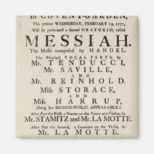 Aimant Affiche annonçant une représentation