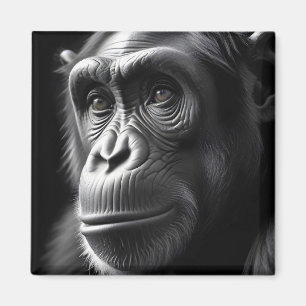 Aimant Affiche de la faune majestueuse de la vie de chimp