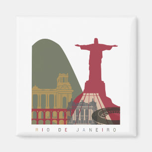 Aimant Affiche de l'horizon de Rio de Janeiro