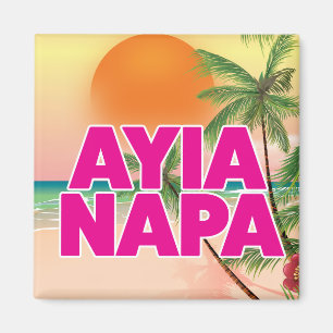Aimant Affiche de vacances d'Ayia Napa