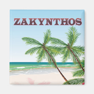 Aimant Affiche de voyage à Zakynthos Grèce