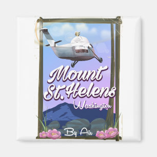 Aimant Affiche de voyage Mount St Helens Washington Trave