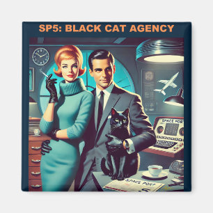 Aimant Affiche de voyage spatial Martini SP5 : Agence Bla