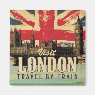 Aimant Affiche vintage de Londres