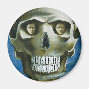 Aimant Affiche vintage de magie, De Biere le Mystérieux