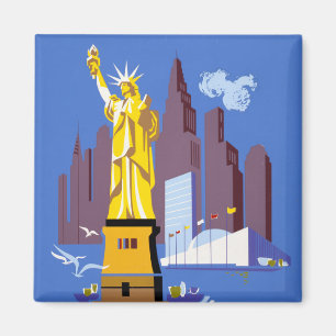 Aimant Affiche Vintage voyage pour Allegheny Airlines