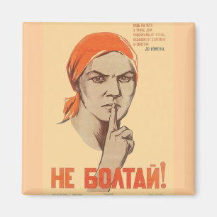 Aimant Affiches de propagande d'Union Soviétique de