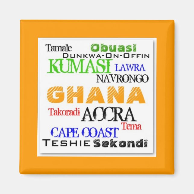 Aimant Africain_Urbain personnalisé (Devant)