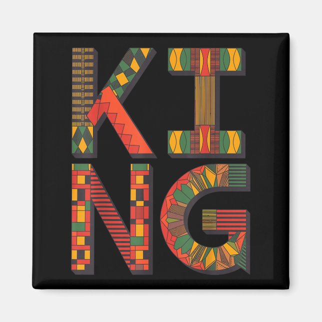 Aimant African King Art For Men Dad Boys African Print Me (Devant)