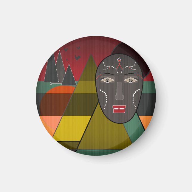 Aimant African mask (Devant)