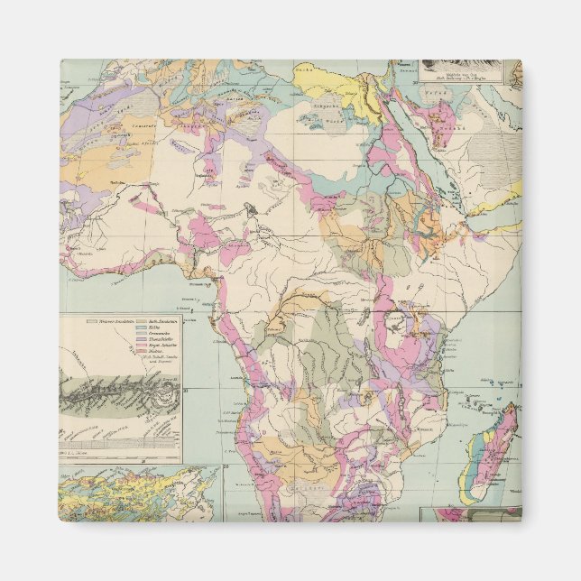 Aimant Afrika - Atlas Carte de l'Afrique (Devant)