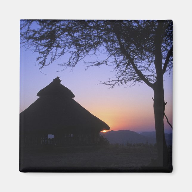 Aimant Afrique, Éthiopie, région du fleuve Omo, Coucher d (Devant)