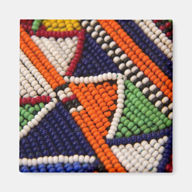 Aimant Afrique, Kenya. Les perles tribales Masai (Devant)