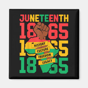 Aimant Afro-américain 1865 juneteenth histoire des Noirs