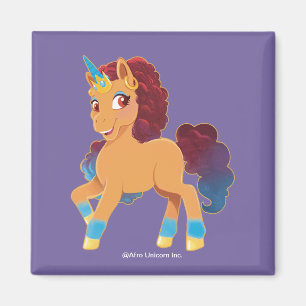 Aimant Afro Unicorn   La divine danse
