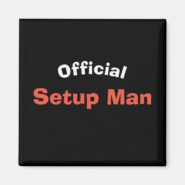 Aimant Agent de configuration officiel (rouge) (Devant)