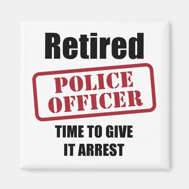 Aimant Agent de police à la retraite (Devant)
