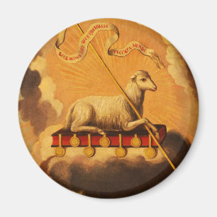 Aimant Agneau de Dieu, Agnus Dei par Jose Campeche y Jord