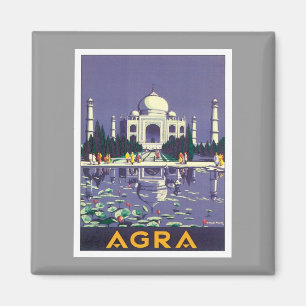 Aimant Âgrâ vintage le Taj Mahal Inde