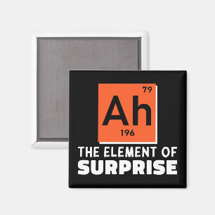 Aimant Ah Élément De Chimie Surprise Drôle Étudiant