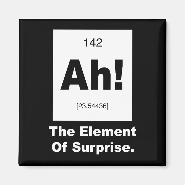 Aimant Ah ! L'élément surprise (Devant)