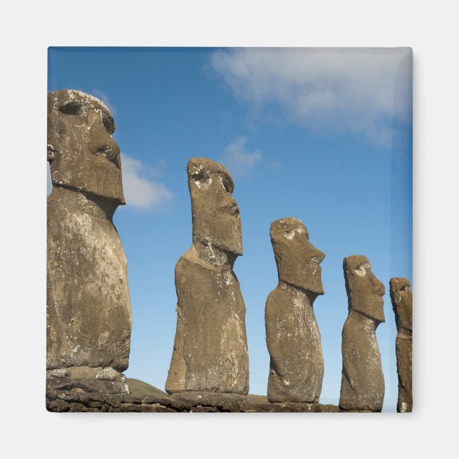 Aimant Ahu Akivi, Rapa Nui, Île de Pâques, Chili 2 (Devant)