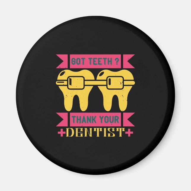 Aimant Ai Dents Merci (Devant)