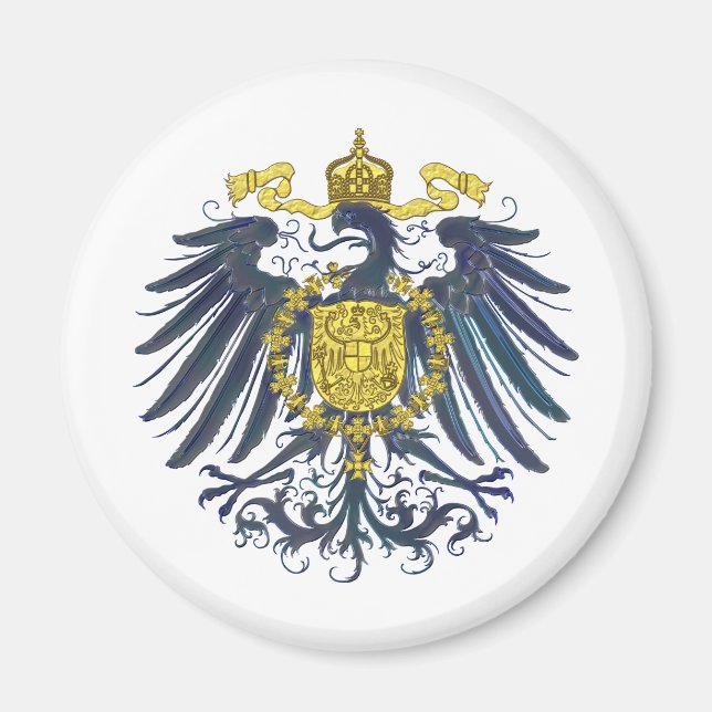 Aimant Aigle de Preussie métallique (Devant)