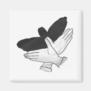 Aimant Aigle de silhouette