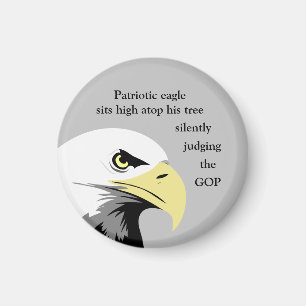 Aimant Aigle patriotique Humour politique Amusant Idée Ca