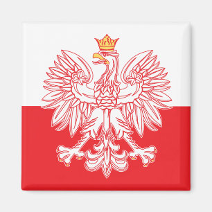 Aimant Aigle Polonais En Rouge