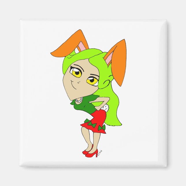 Aimant aile de chibi bunnygirl (Devant)