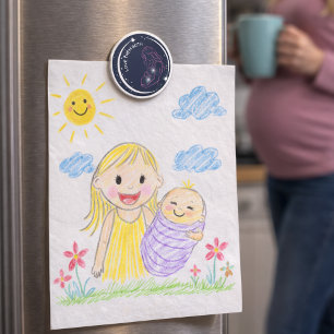Aimant Aimez les Deux Pro-Vie Mère Bébé Inspirant